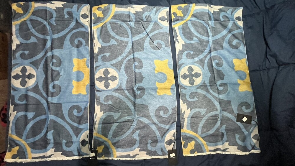 Beautiful New With Tags Kiton Napoli 100% Silk Scarf ~ Made in Italy